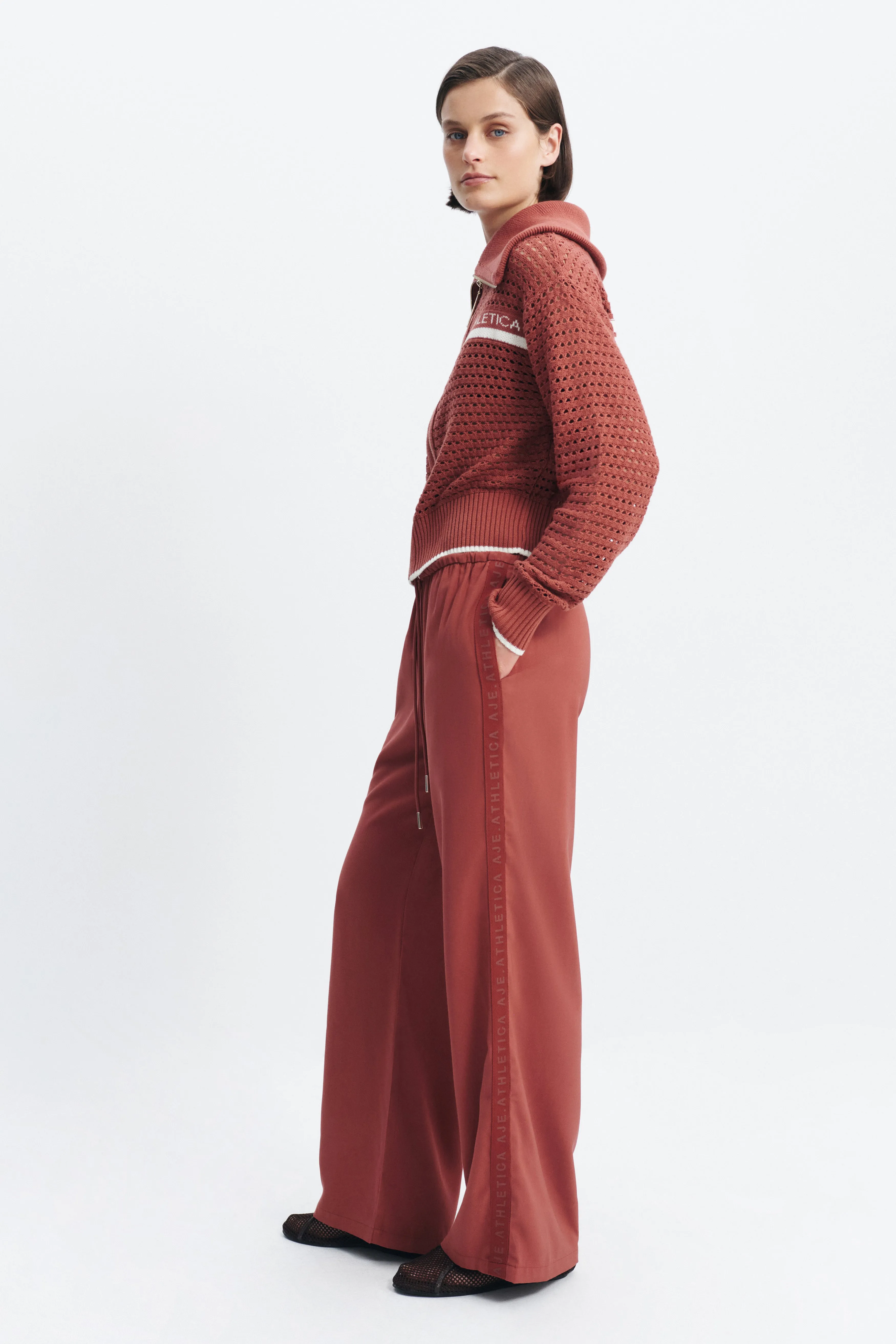 Contrast Open Knit Jacket sold by Aje product image thumbnail 3