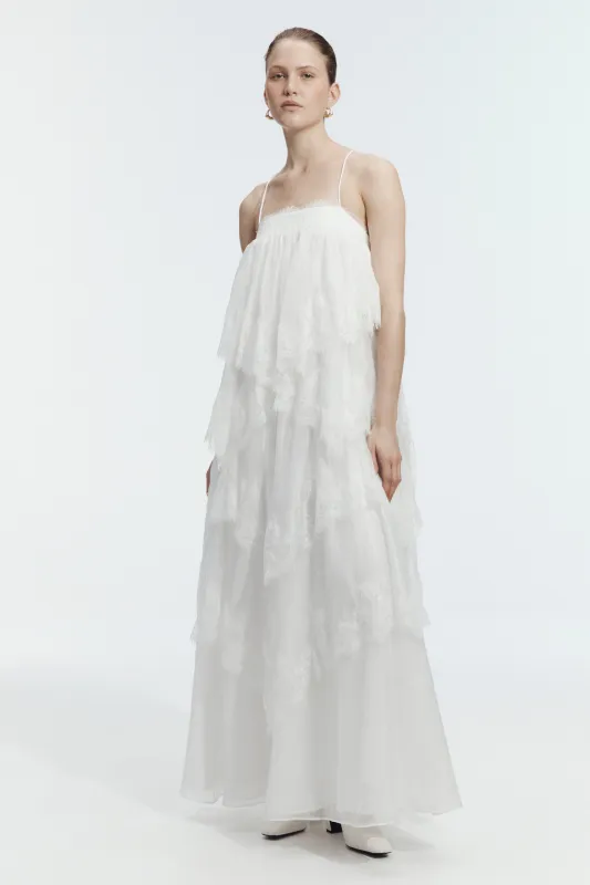Ophelia Lace Gown made by Aje
