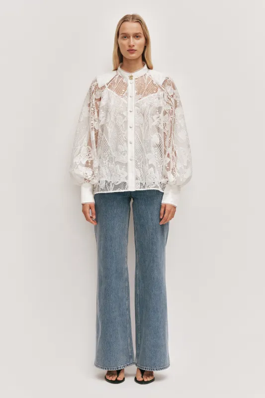 Pippa Lace Blouse made by Aje