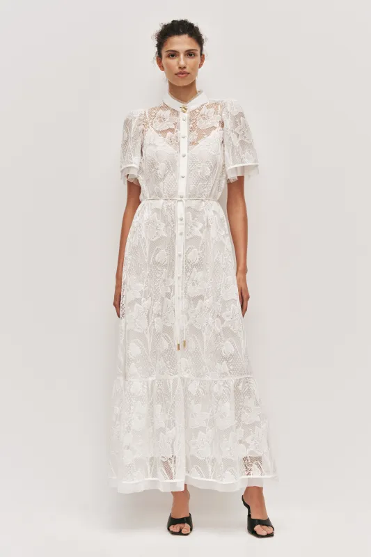 Pippa Lace Midi Dress made by Aje