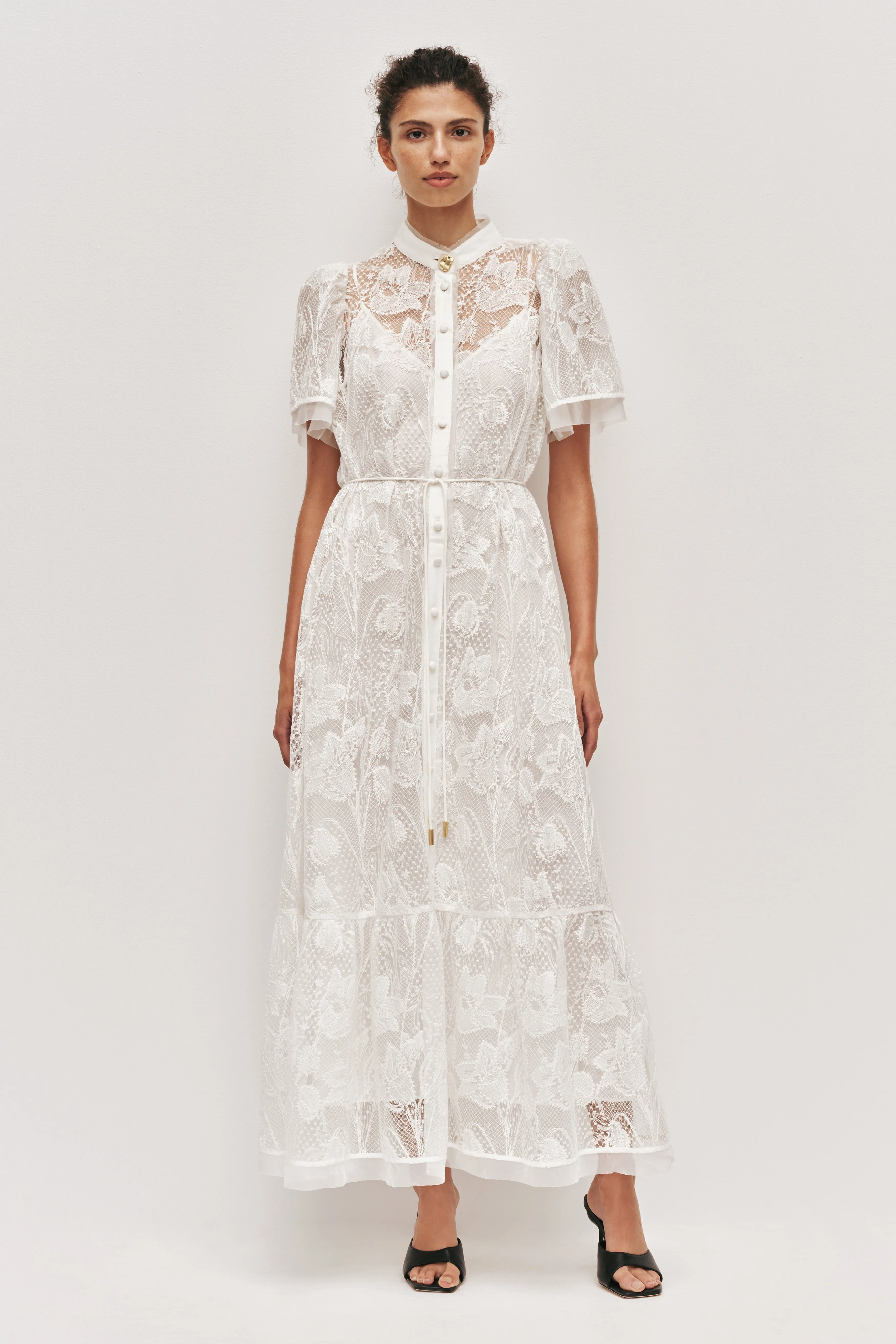 Pippa Lace Midi Dress sold by Aje