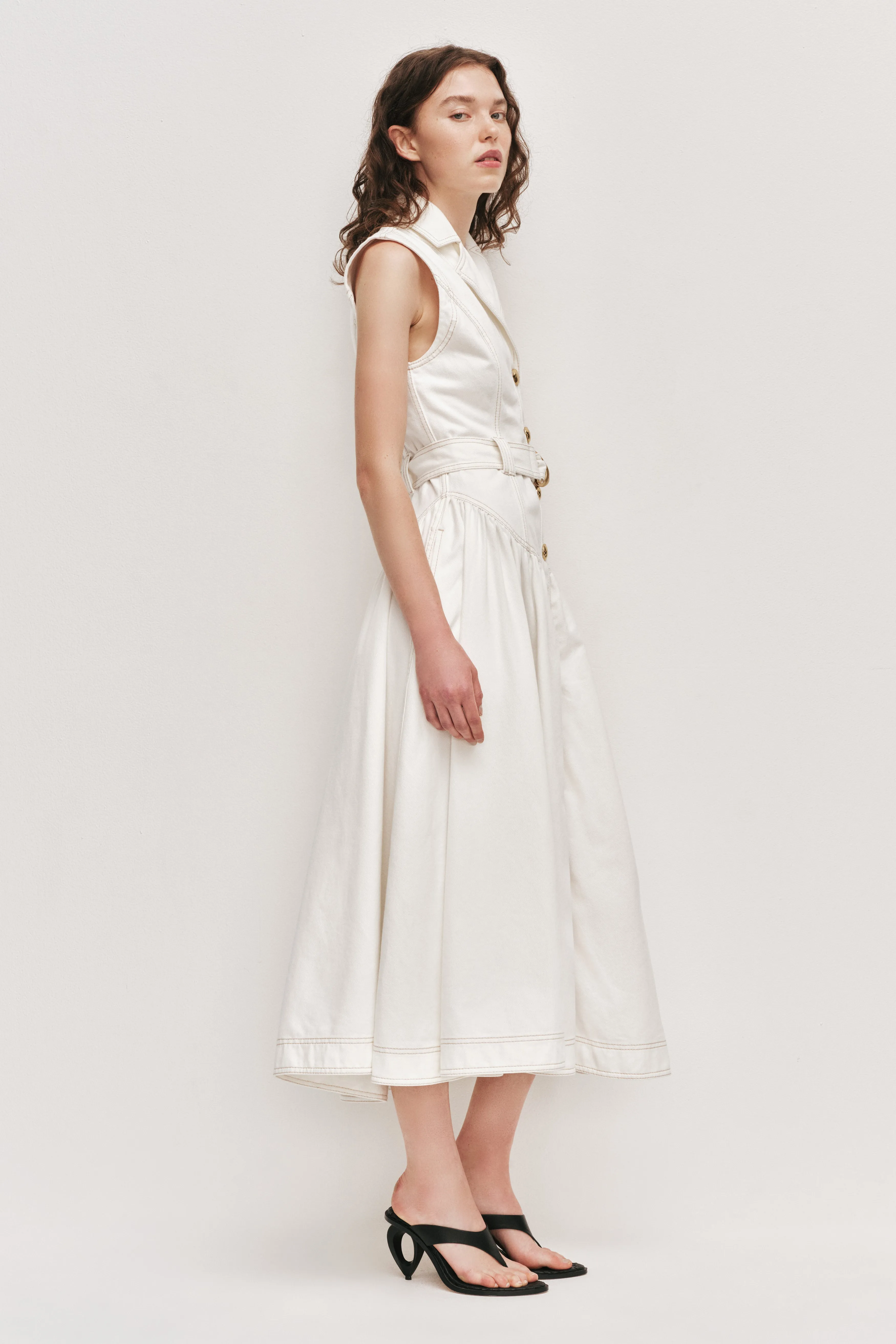 Liliana Belted Denim Midi Dress sold by Aje product image thumbnail 5