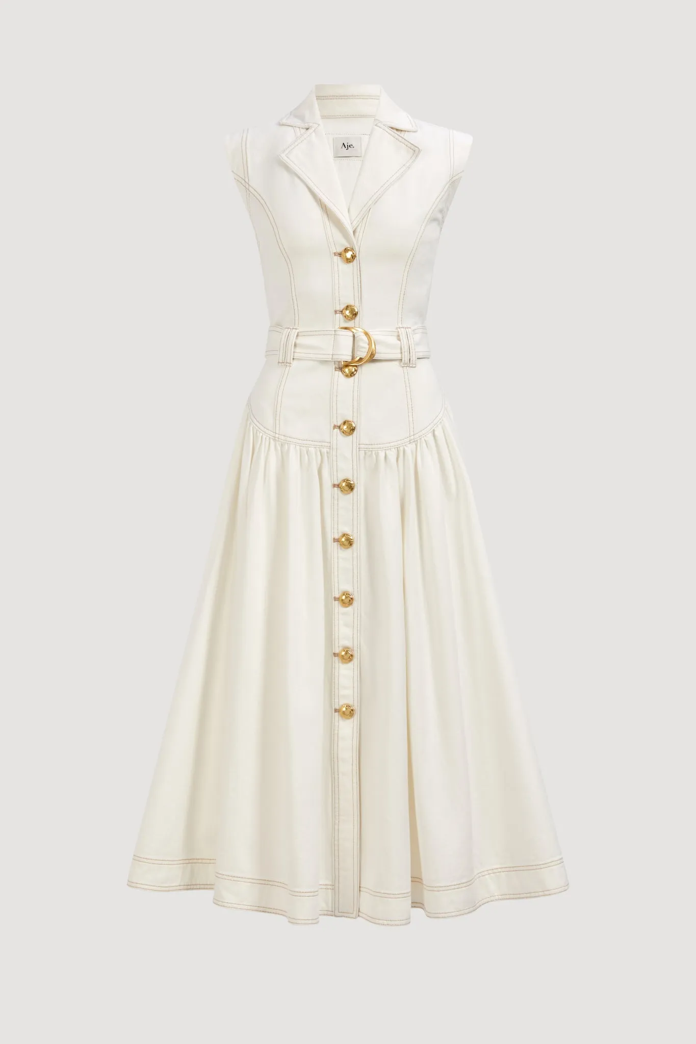 Liliana Belted Denim Midi Dress sold by Aje product image thumbnail 2