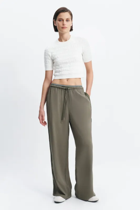 Contrast Waistband Pant made by Aje