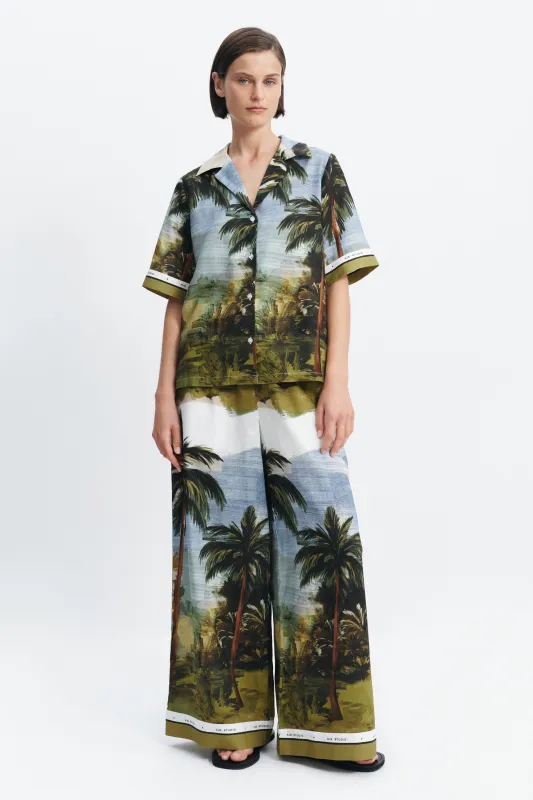 Coastal Border Shirt made by Aje