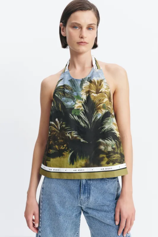Coastal Border Top made by Aje