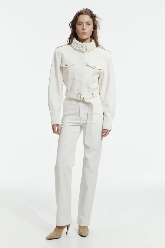 Mossan Cropped Jacket made by Aje