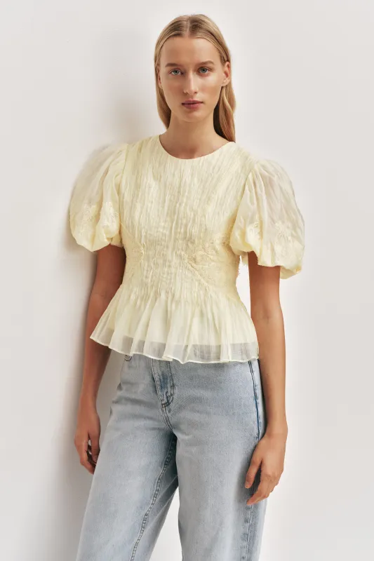 Ophelia Lace Top made by Aje