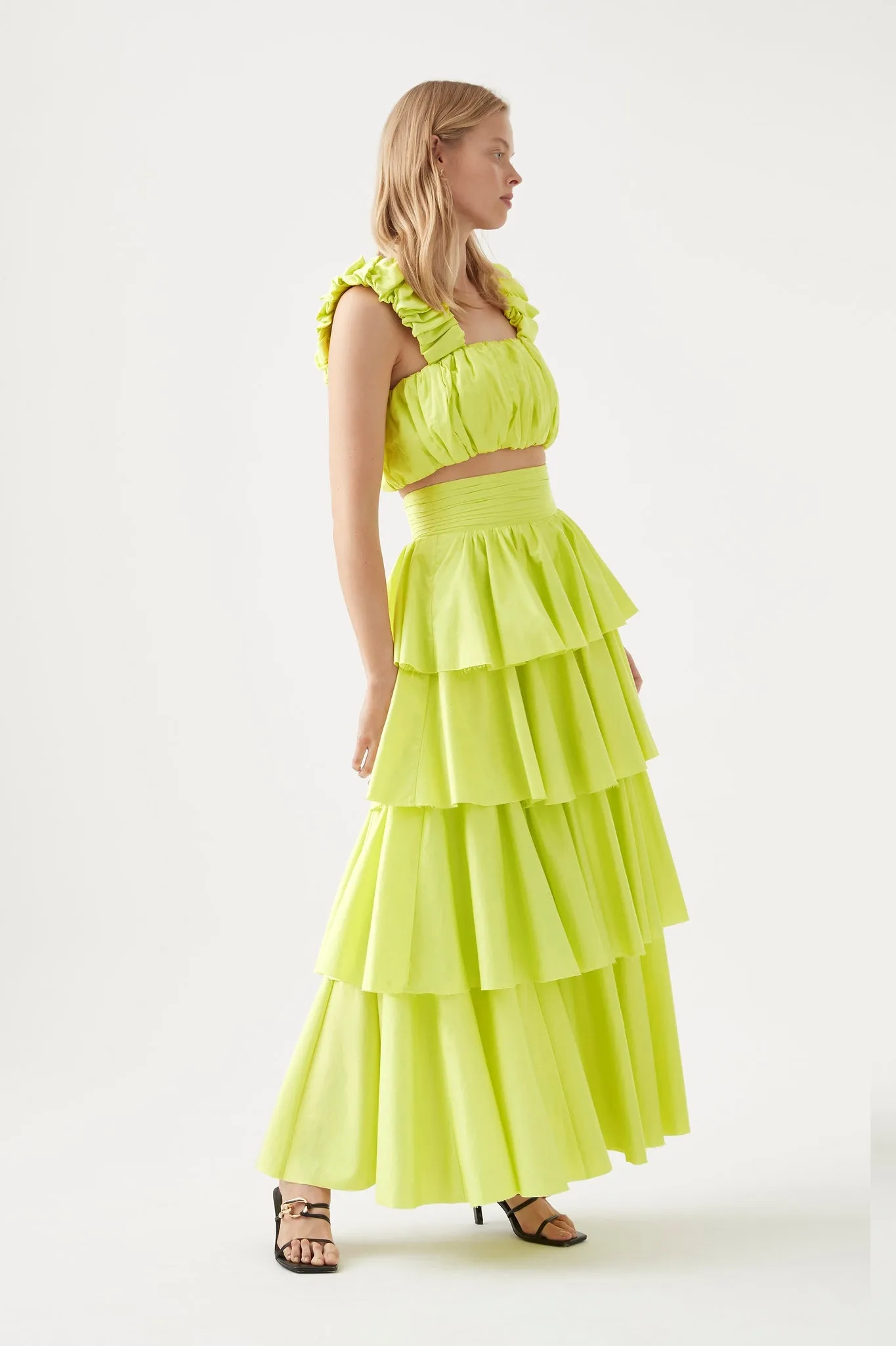 Medina Tiered Midi Skirt sold by Aje product image thumbnail 3