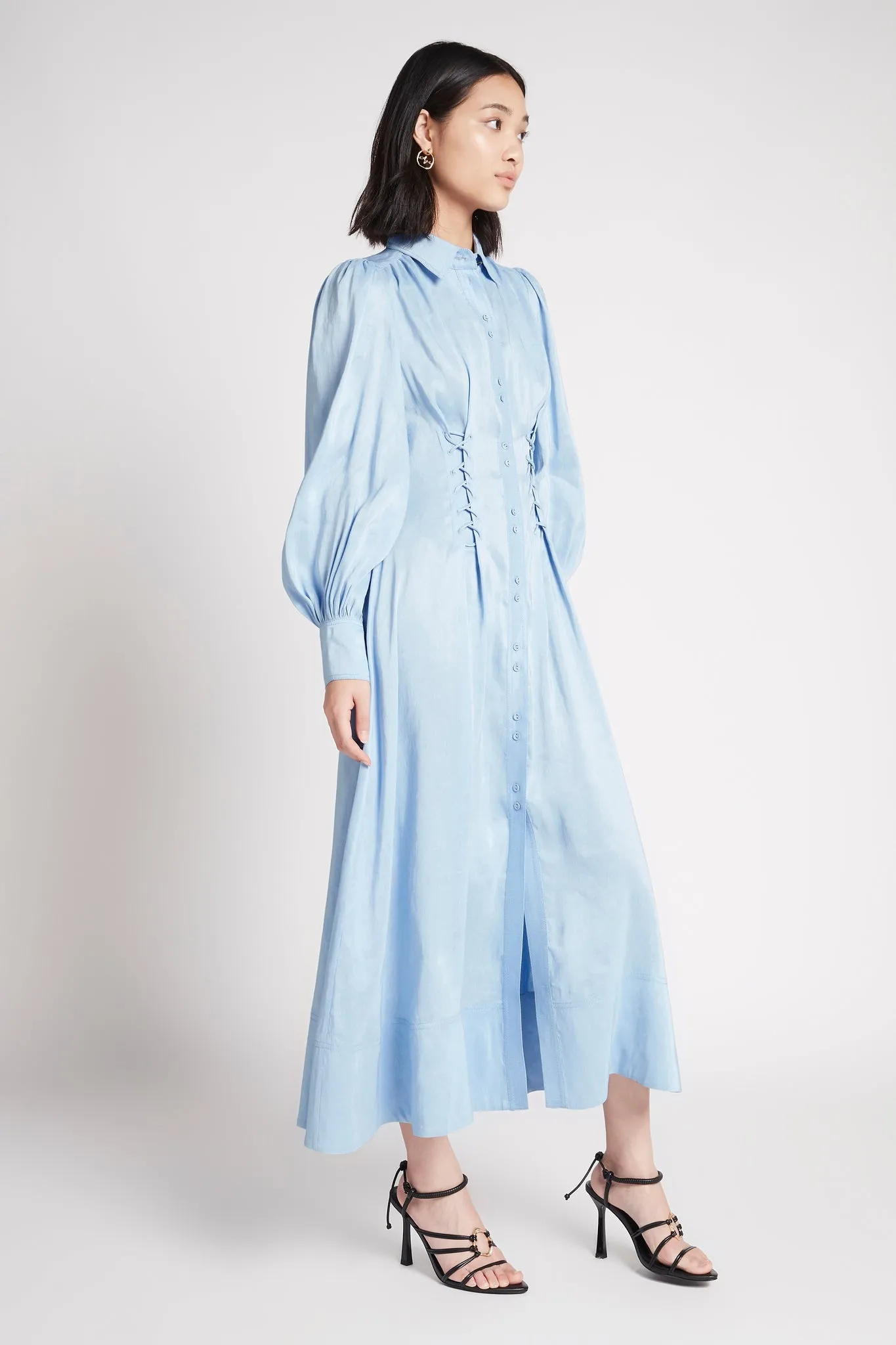 Ephemera Lace-Up Shirt Dress sold by Aje product image thumbnail 5