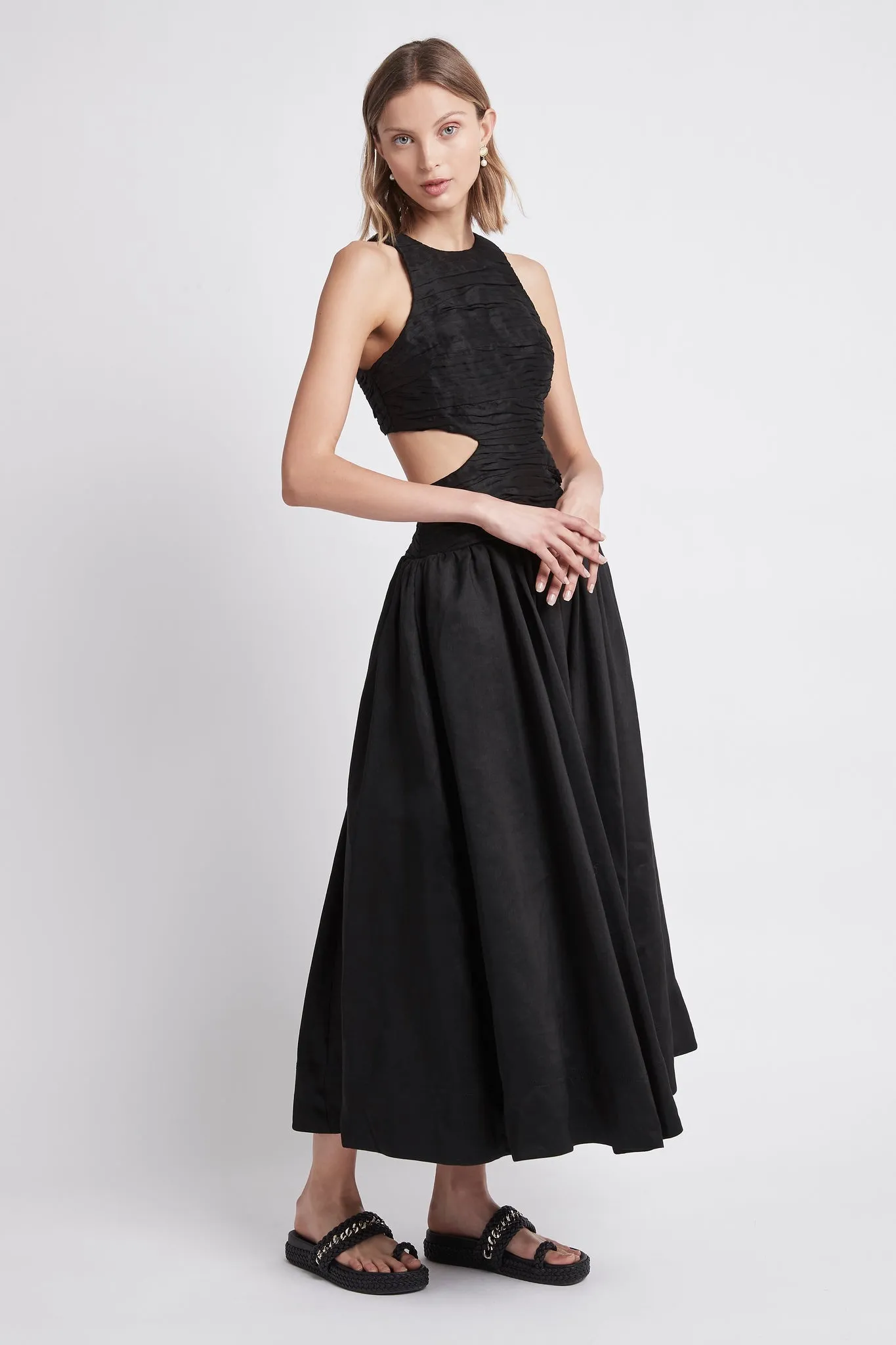 Introspect Cut Out Midi Dress sold by Aje product image thumbnail 3