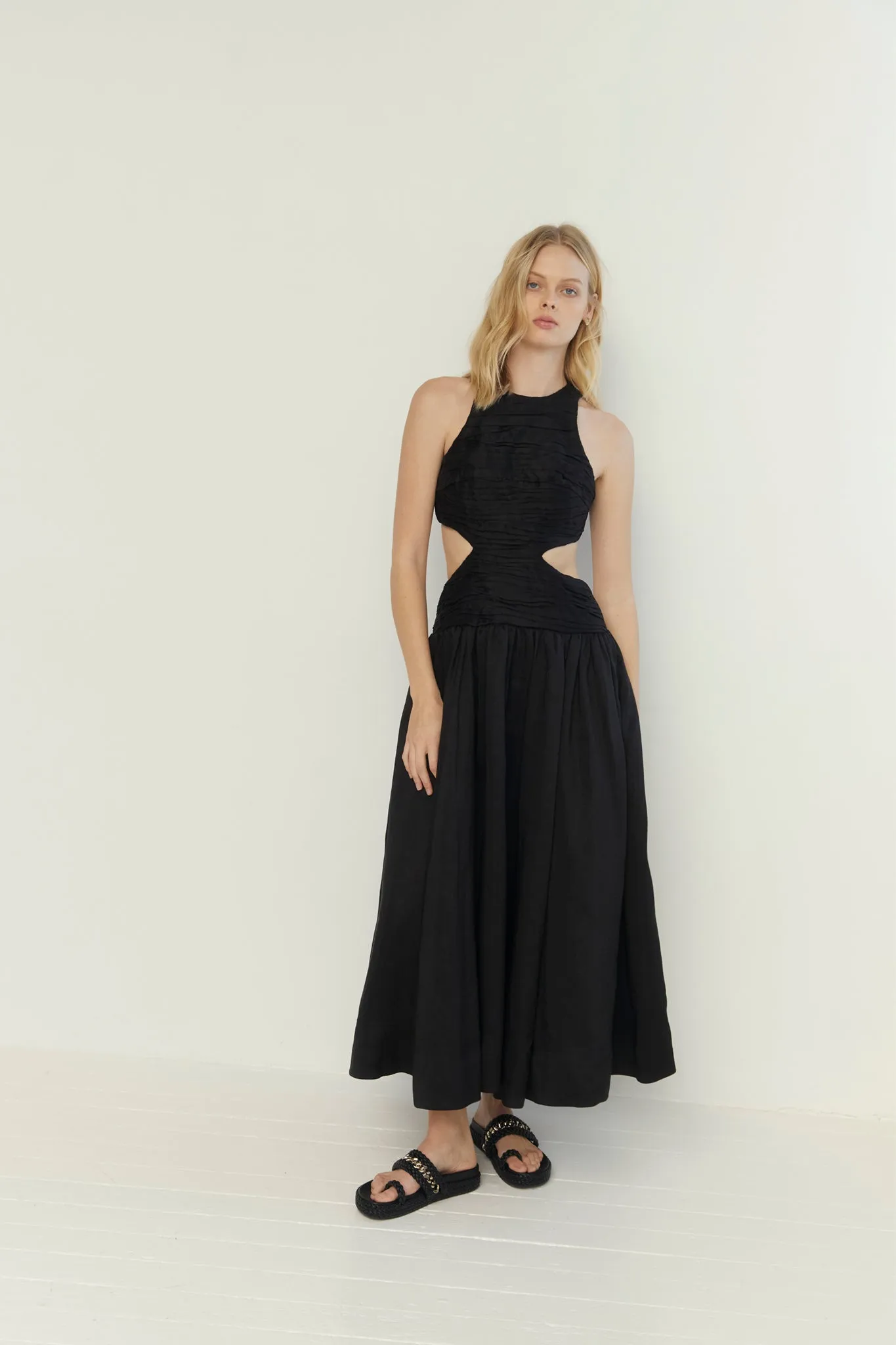 Introspect Cut Out Midi Dress sold by Aje product image thumbnail 4