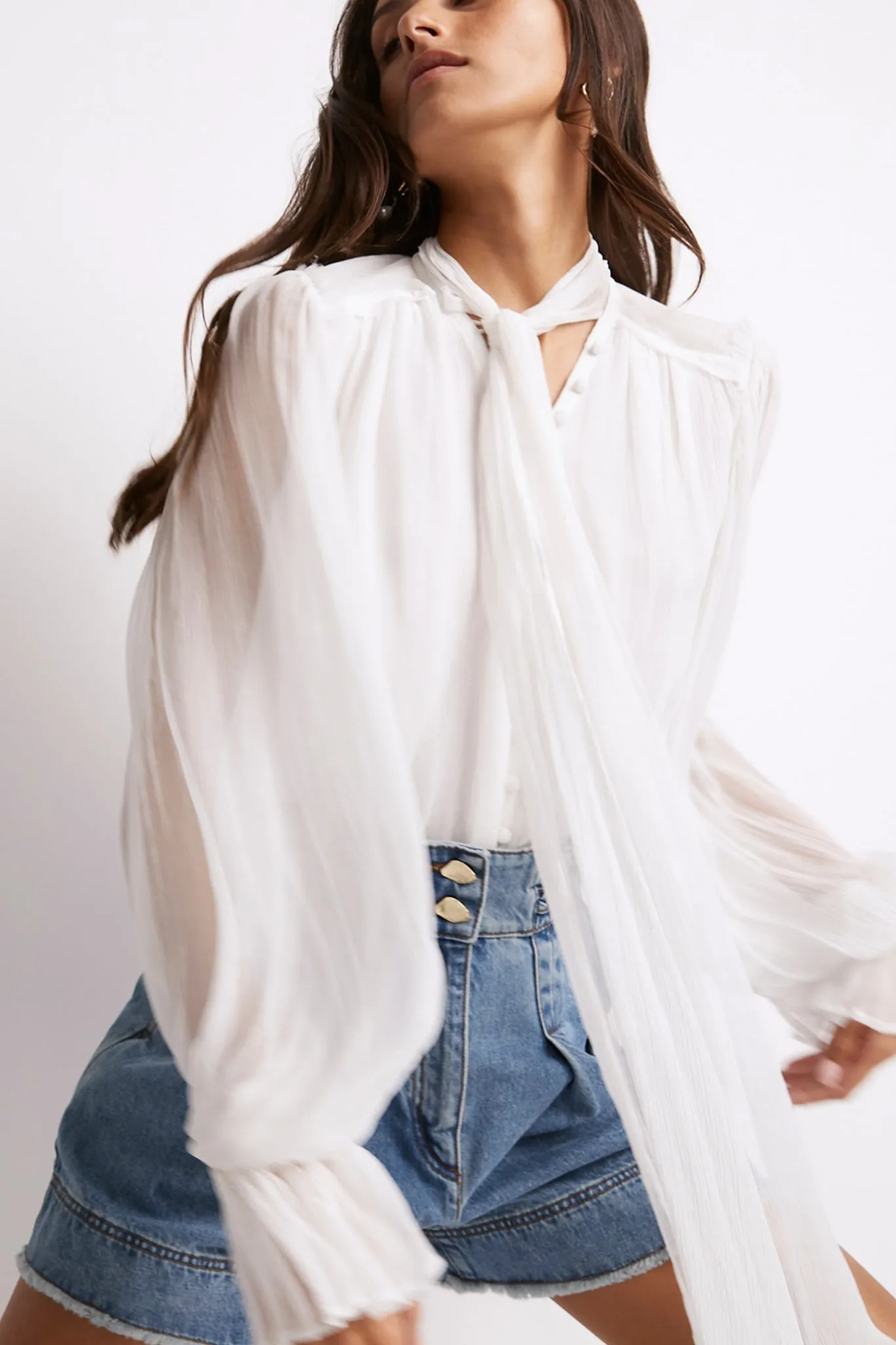 Bonjour Billow Sleeve Blouse sold by Aje product image thumbnail 4