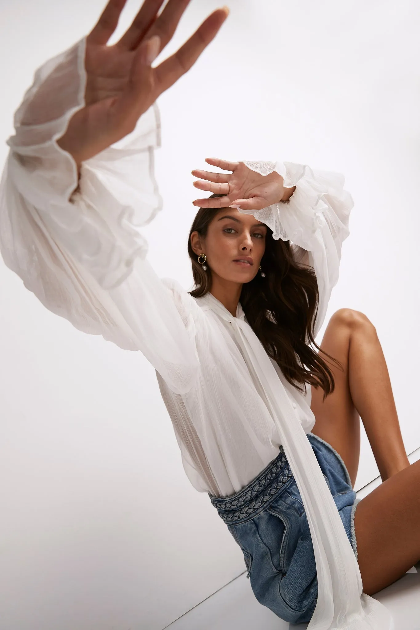 Bonjour Billow Sleeve Blouse sold by Aje product image thumbnail 5