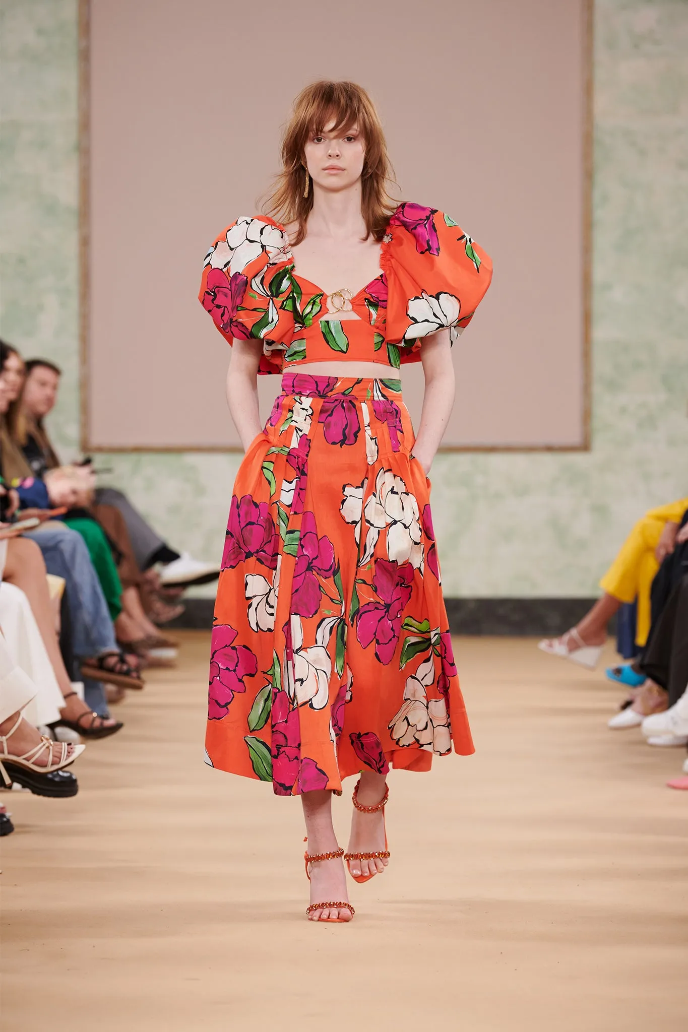 Lewis Tuck Detail Midi Skirt sold by Aje product image thumbnail 3
