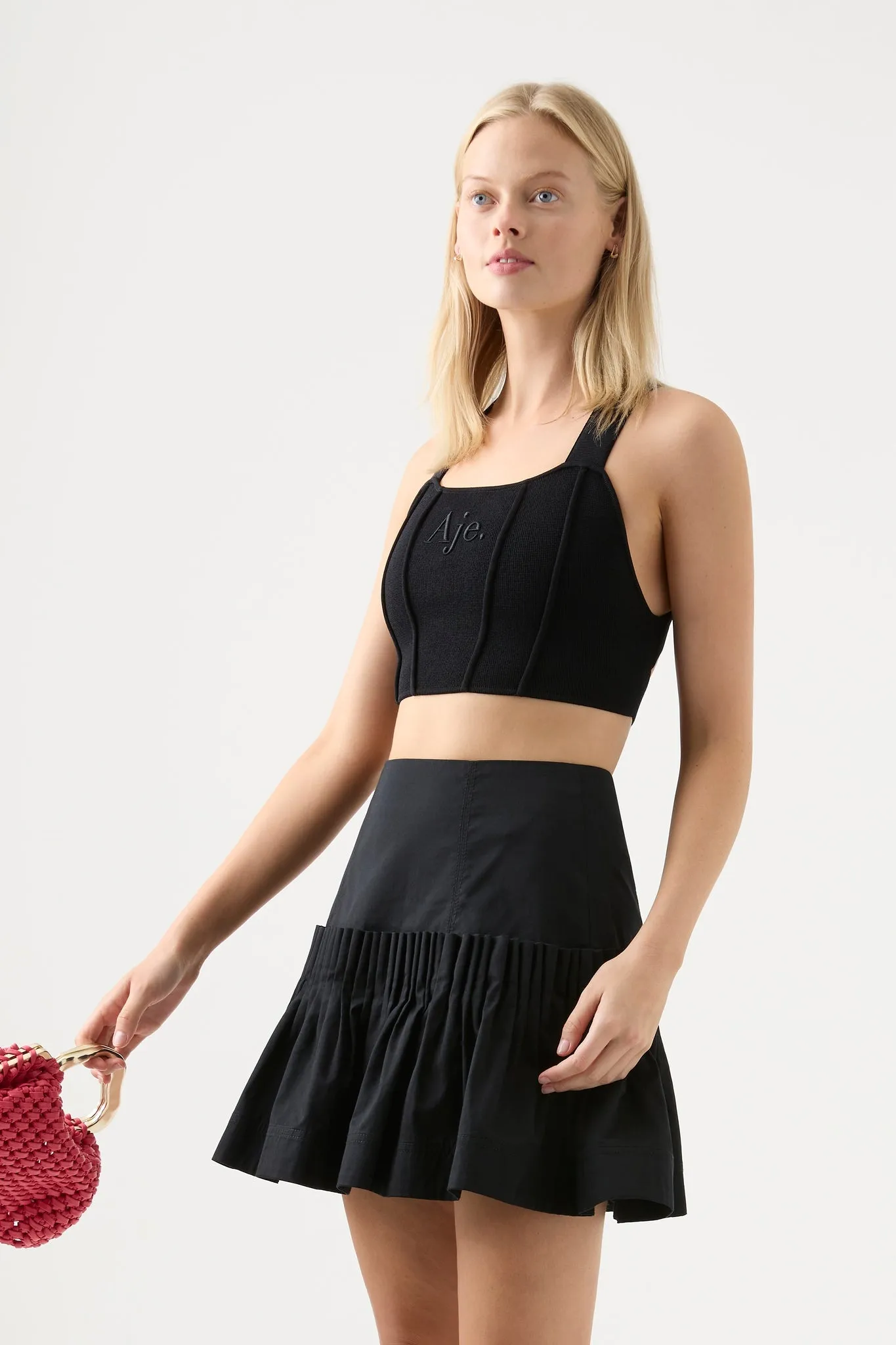 Niki Pleated Mini Skirt sold by Aje product image thumbnail 3