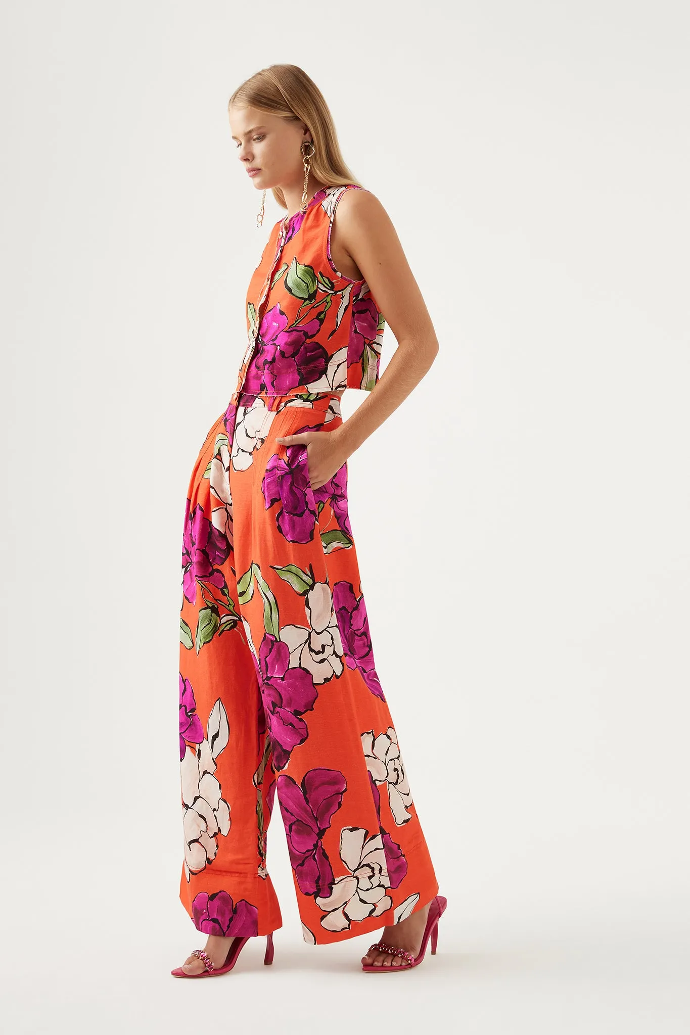 Dazzling Floral Wide Leg Pant sold by Aje product image thumbnail 3