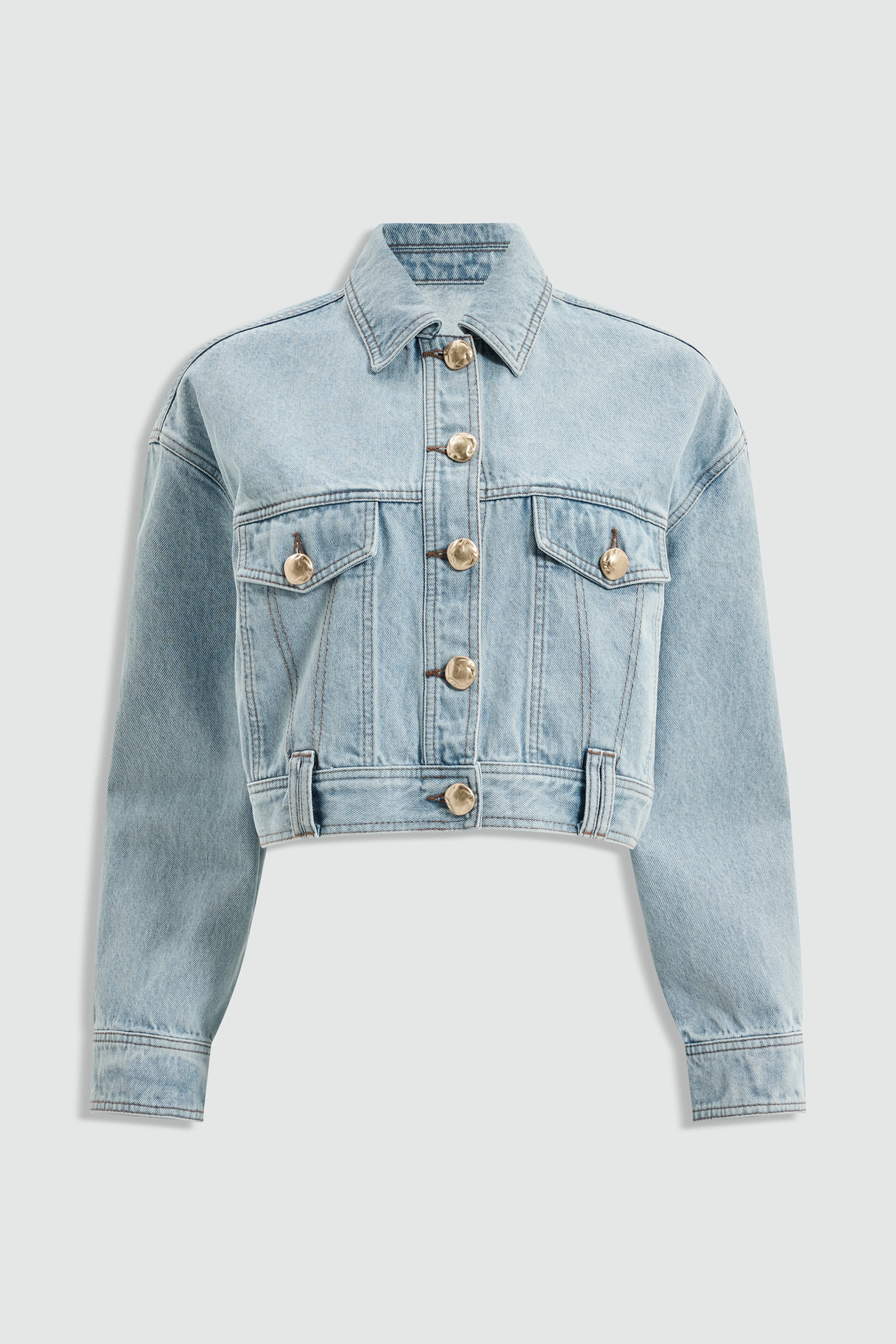 Joy Curved Back Denim Jacket sold by Aje product image thumbnail 2