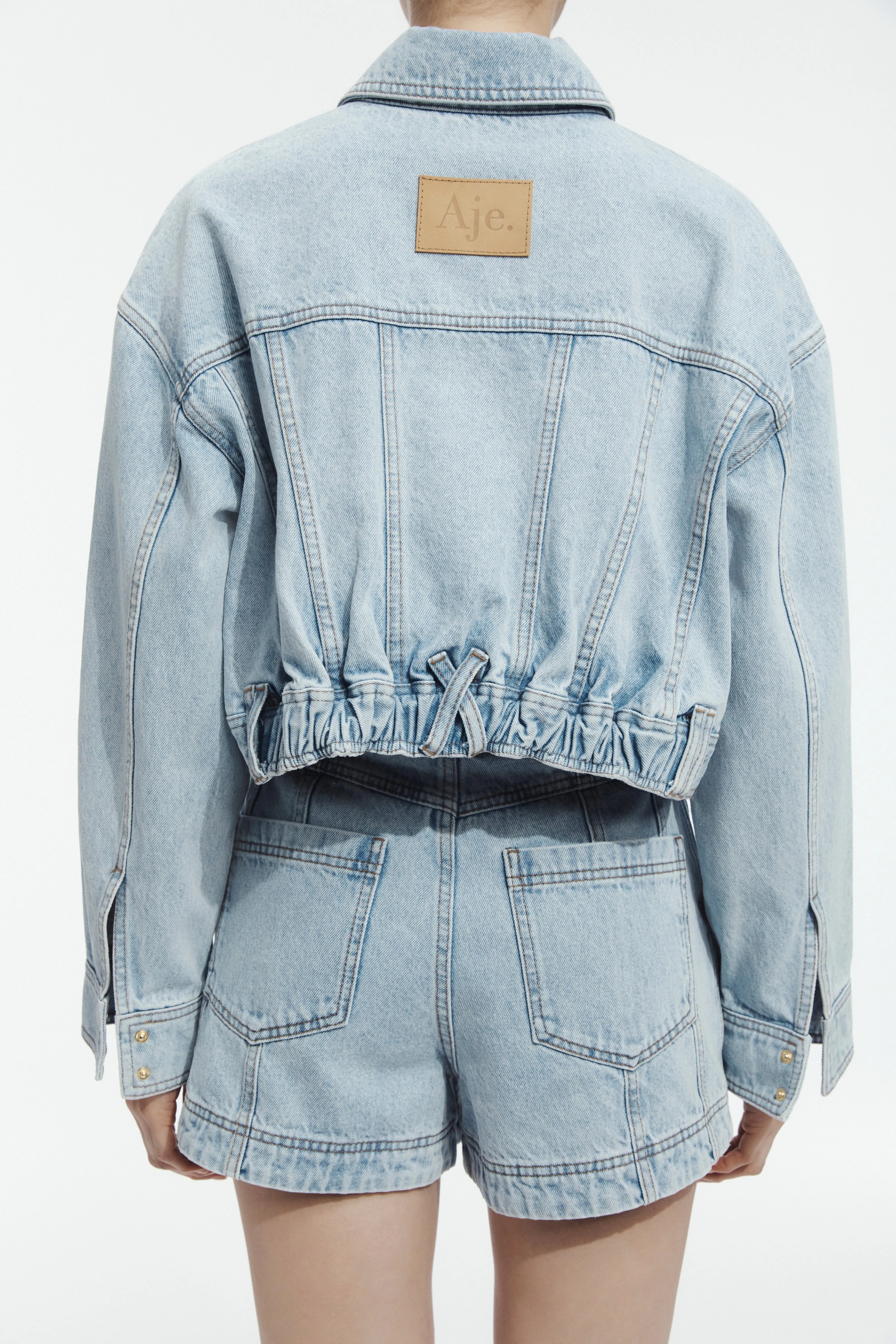 Joy Curved Back Denim Jacket sold by Aje product image thumbnail 5