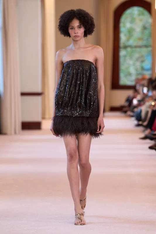 Elysian Sequin Mini Dress made by Aje
