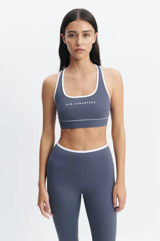 Contrast Racerback Bra made by Aje