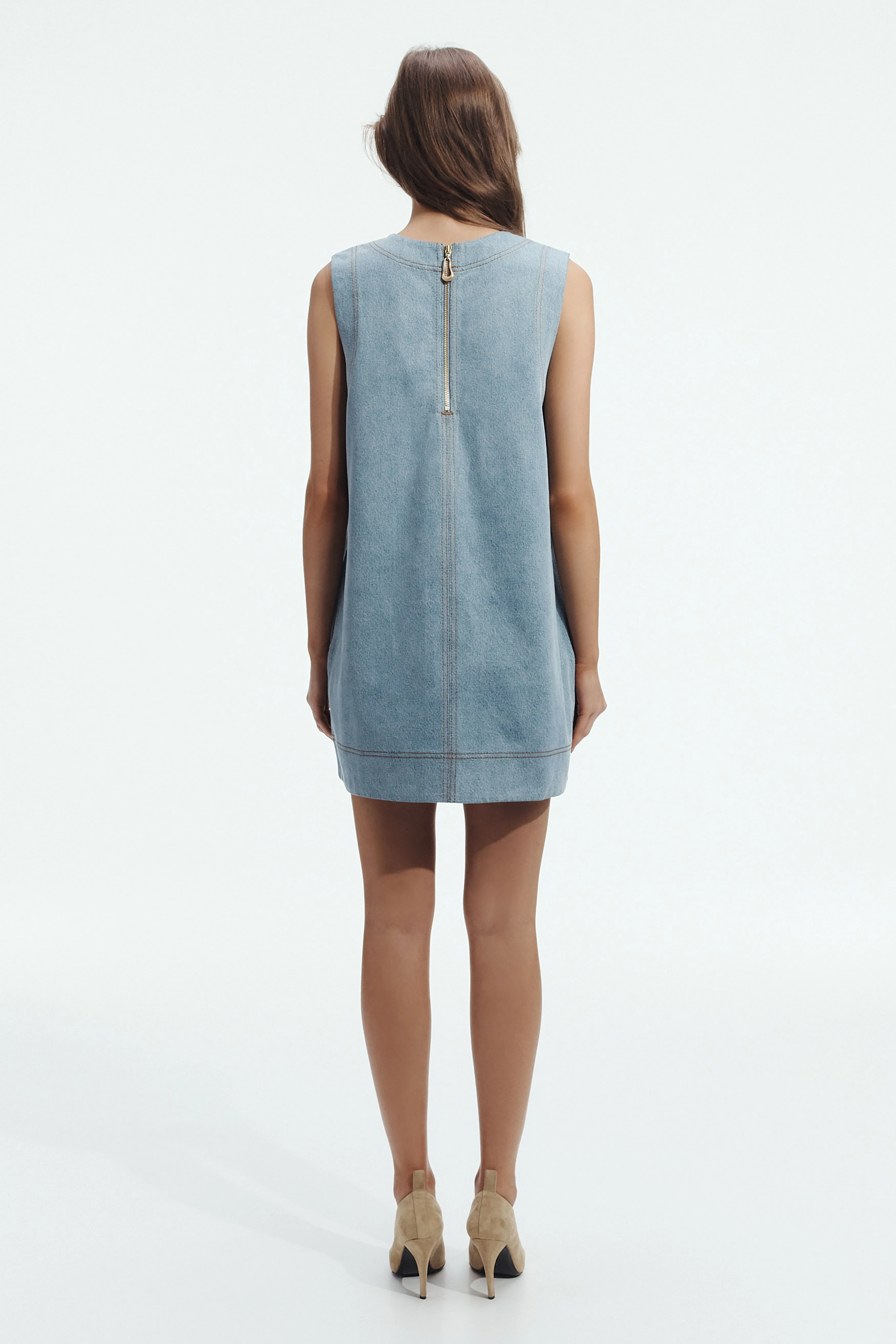 Daisy Denim Mini Dress sold by Aje product image thumbnail 5