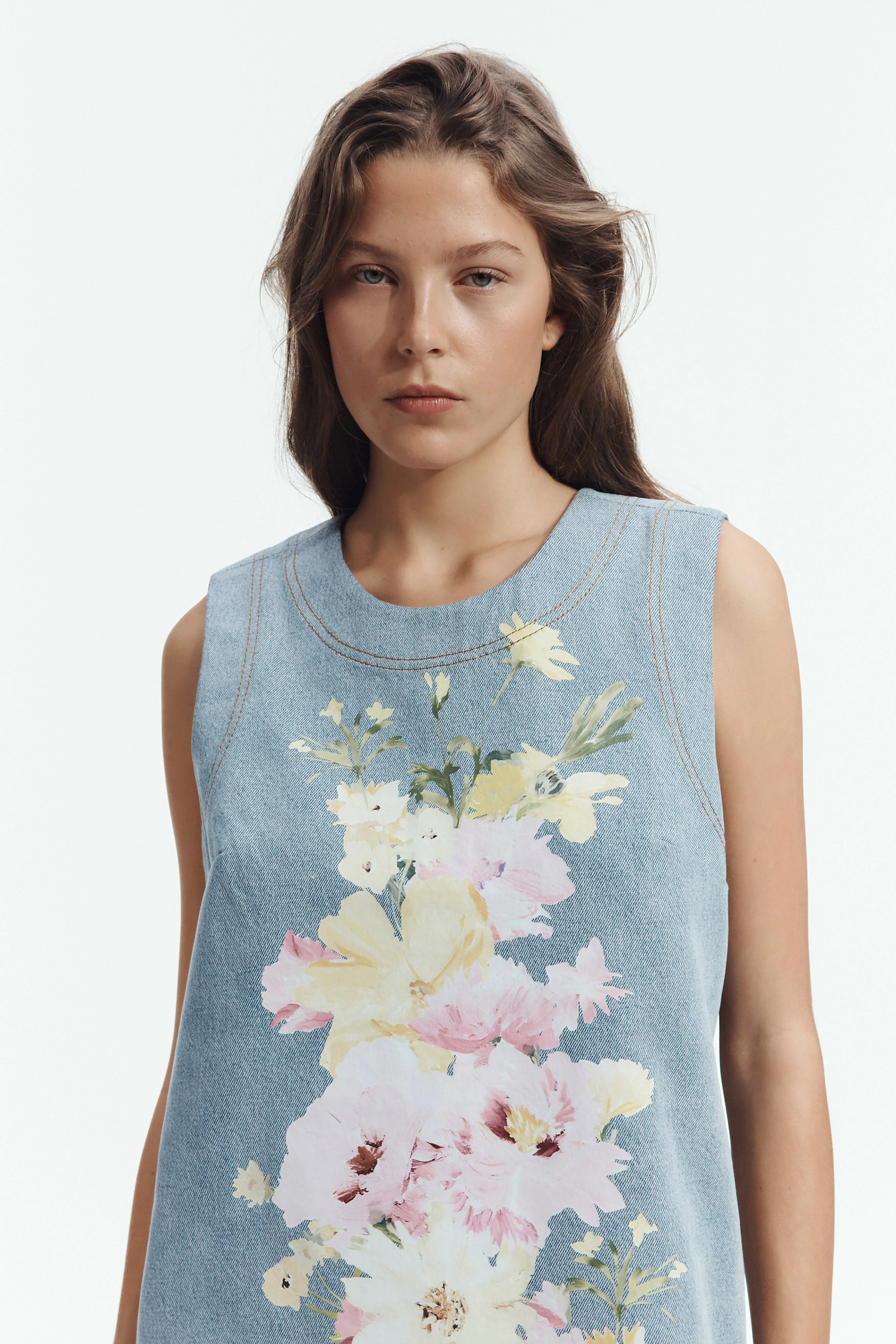 Daisy Denim Mini Dress sold by Aje product image thumbnail 2
