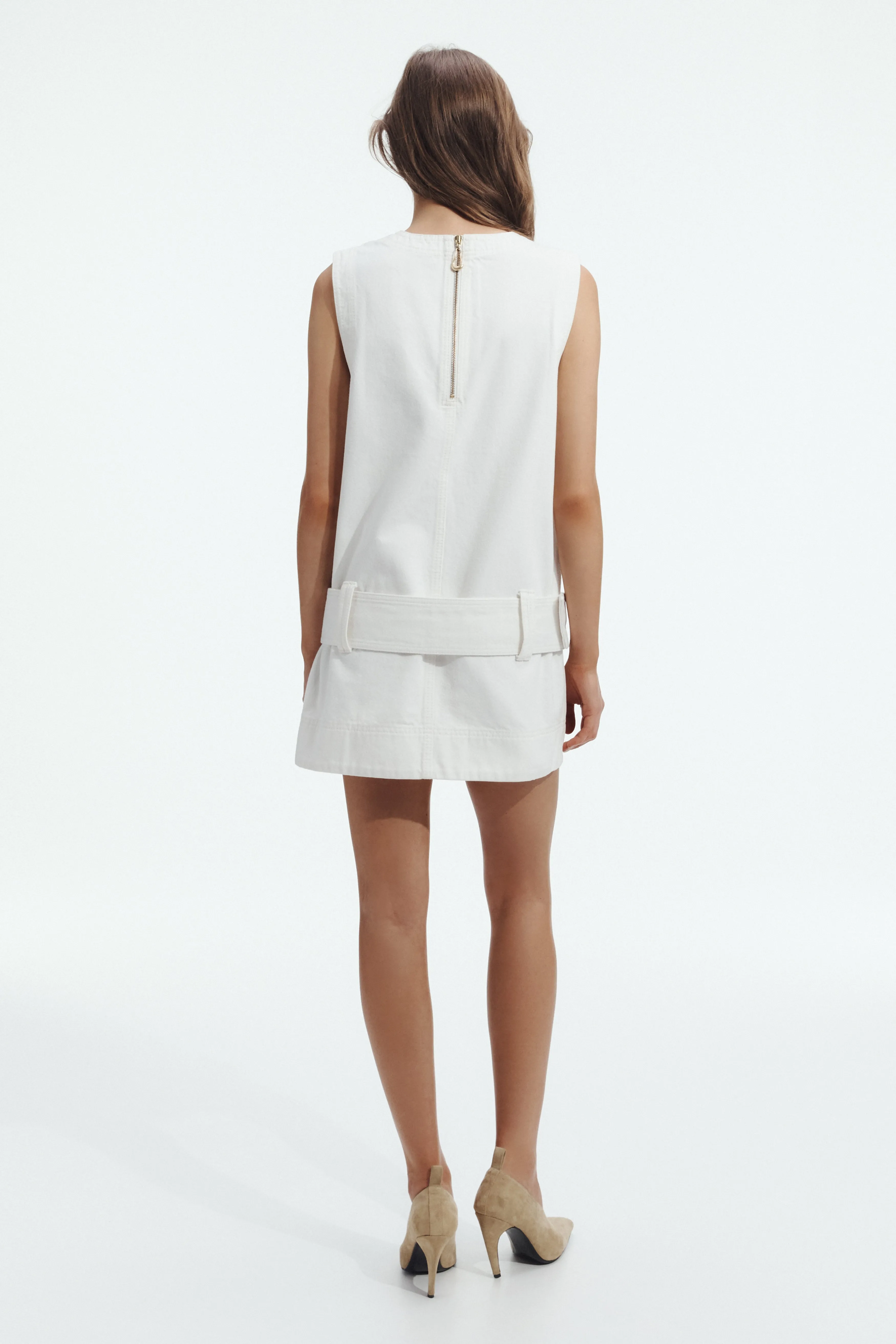 Leni Belted Denim Mini Dress sold by Aje product image thumbnail 5