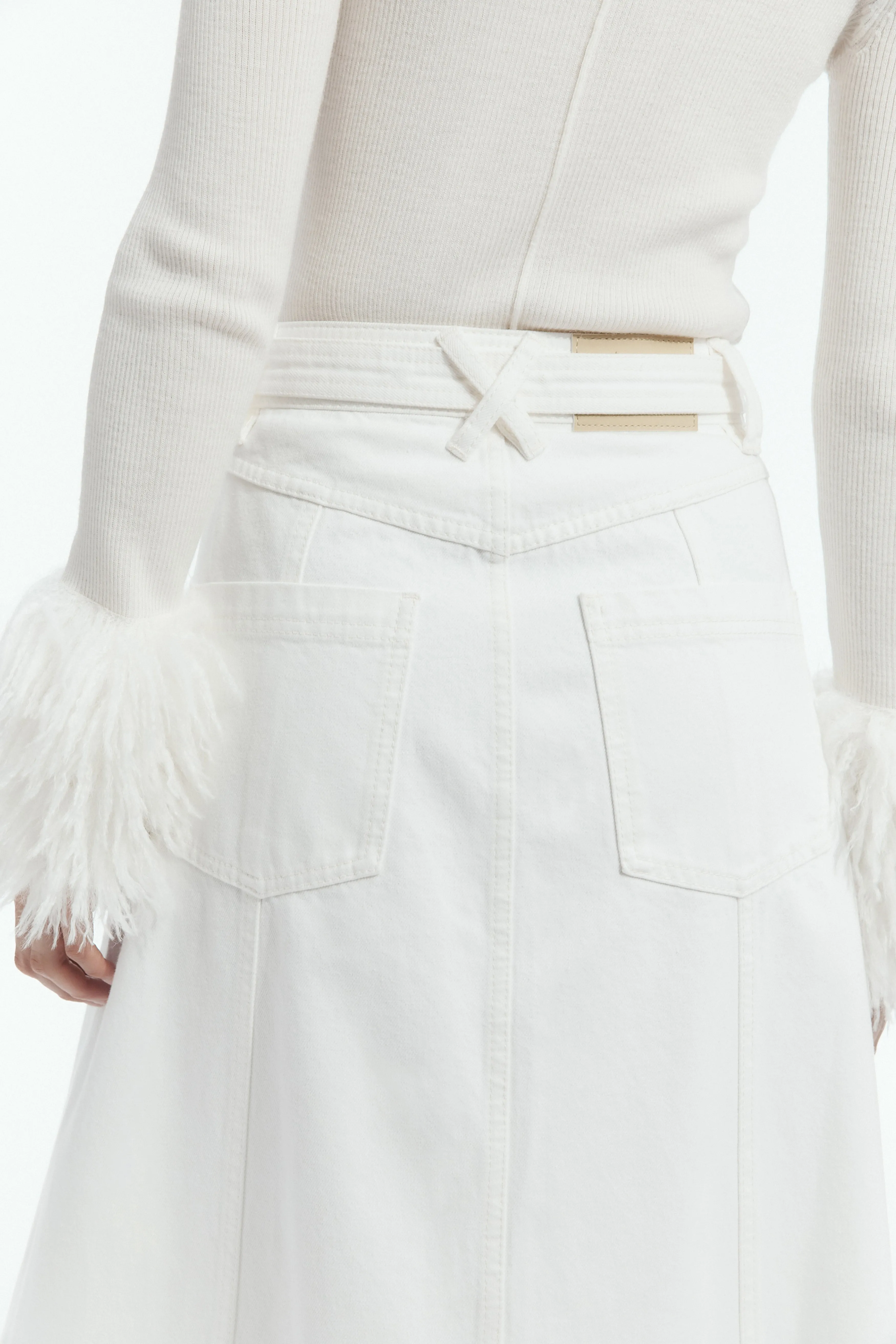 Leni Denim Midi Skirt sold by Aje product image thumbnail 4