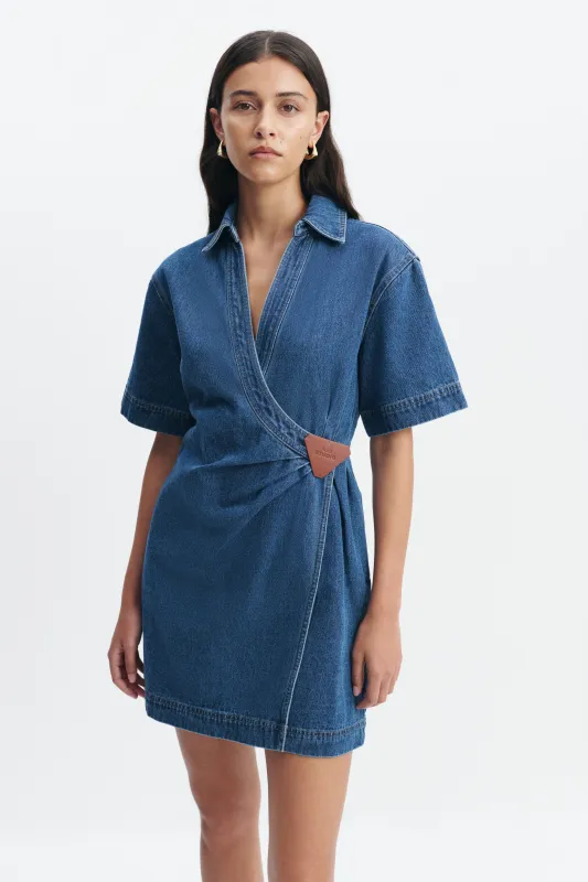 Kendall Wrap Mini Dress made by Aje