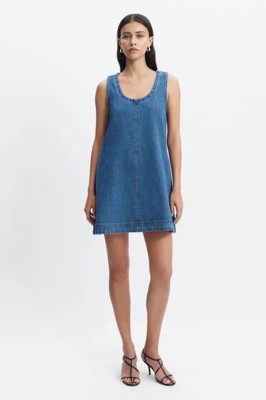 Kendall Tie Back Mini Dress made by Aje