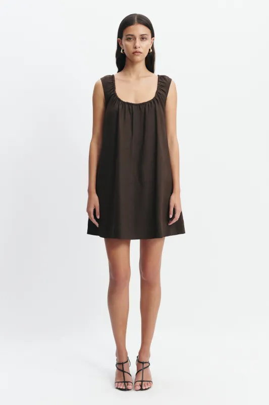 Corine Linen Mini Dress made by Aje