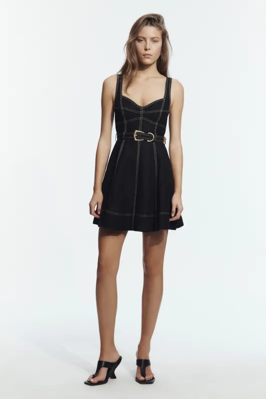Canvas Mini Dress made by Aje