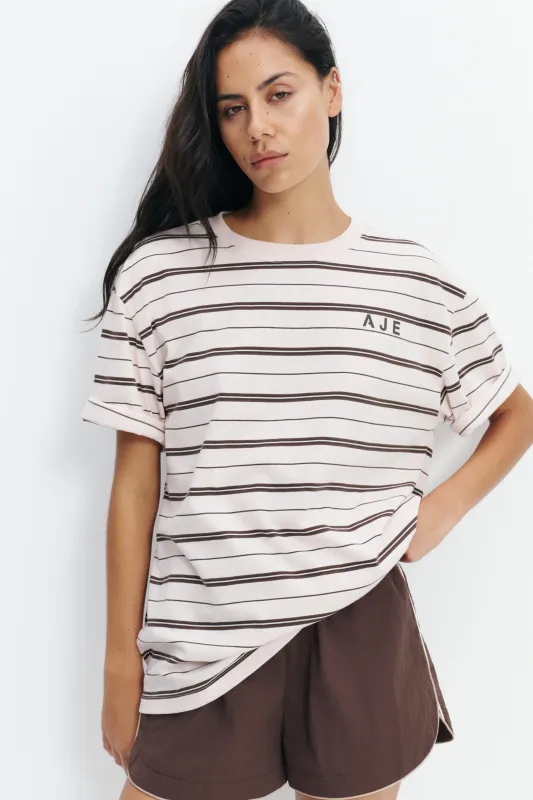 AA Stripe Tee made by Aje