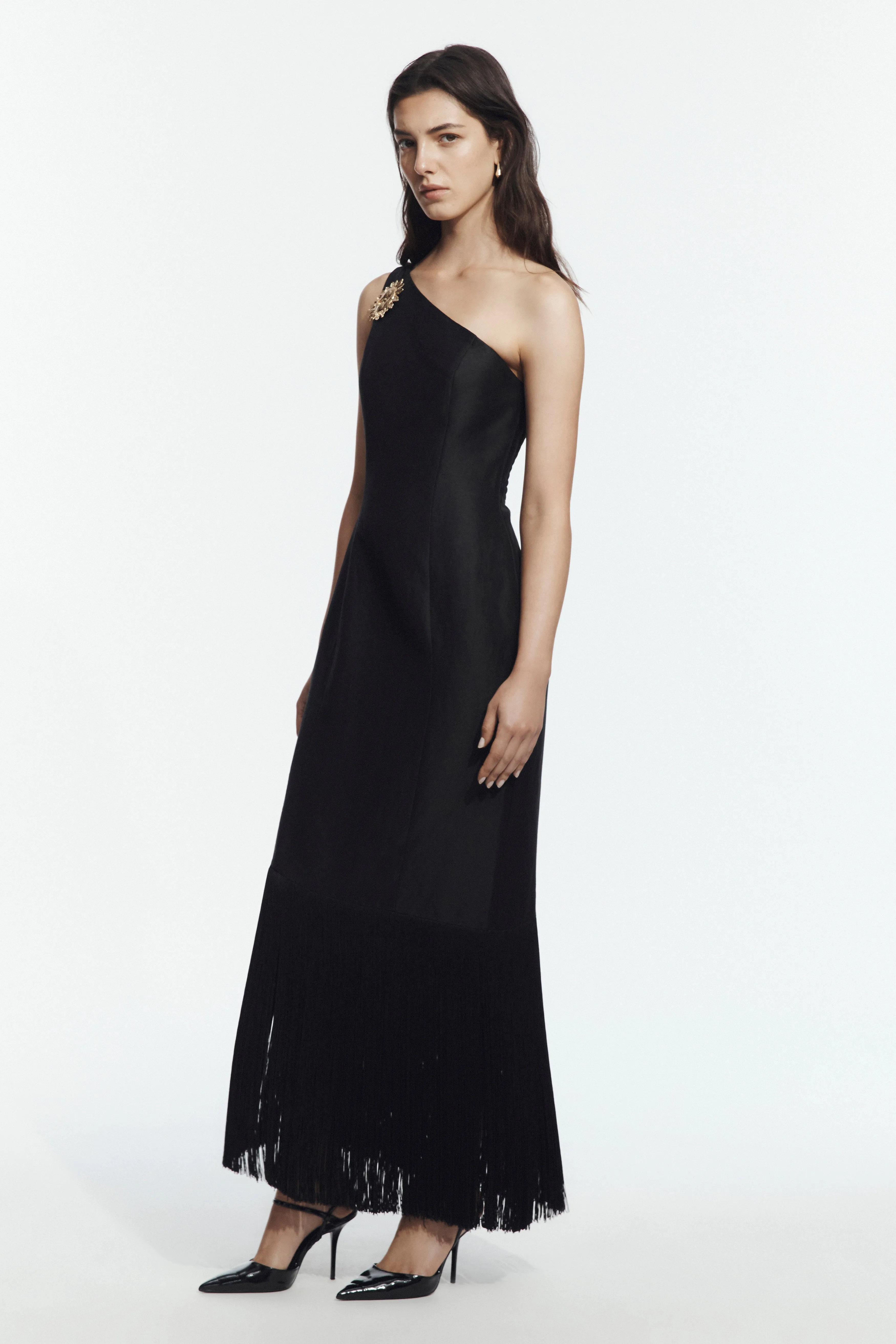 Nerra Fringe Midi Dress sold by Aje product image thumbnail 5
