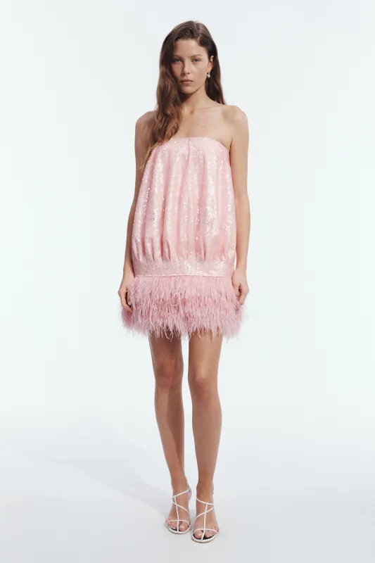 Elysian Sequin Mini Dress made by Aje