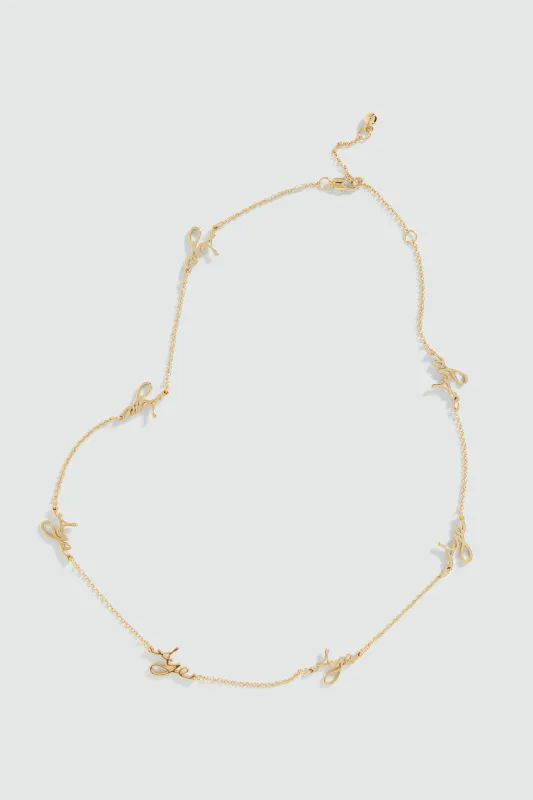 Larissa Cursive Necklace made by Aje