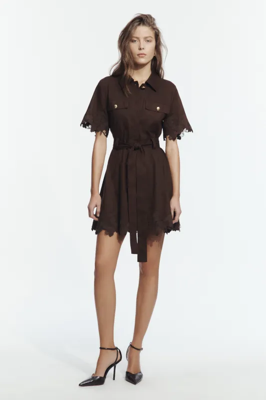 Arlo Lace Mini Dress made by Aje