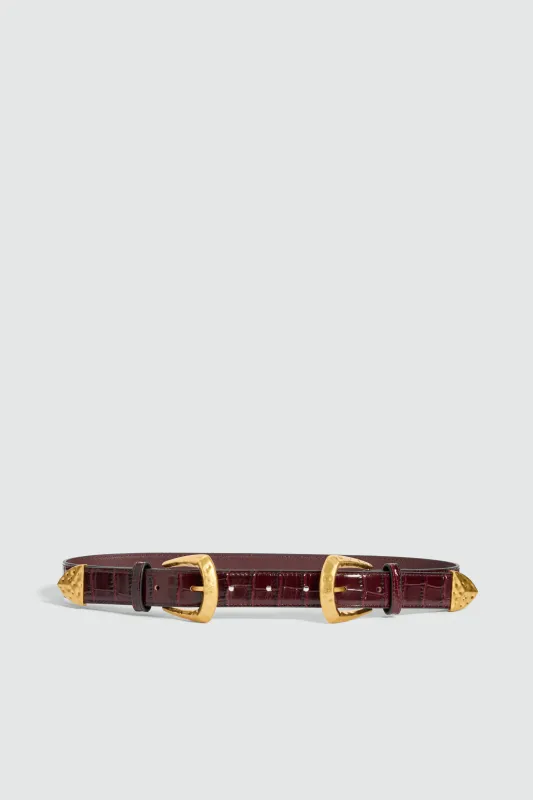Neci Croc Emboss Belt made by Aje