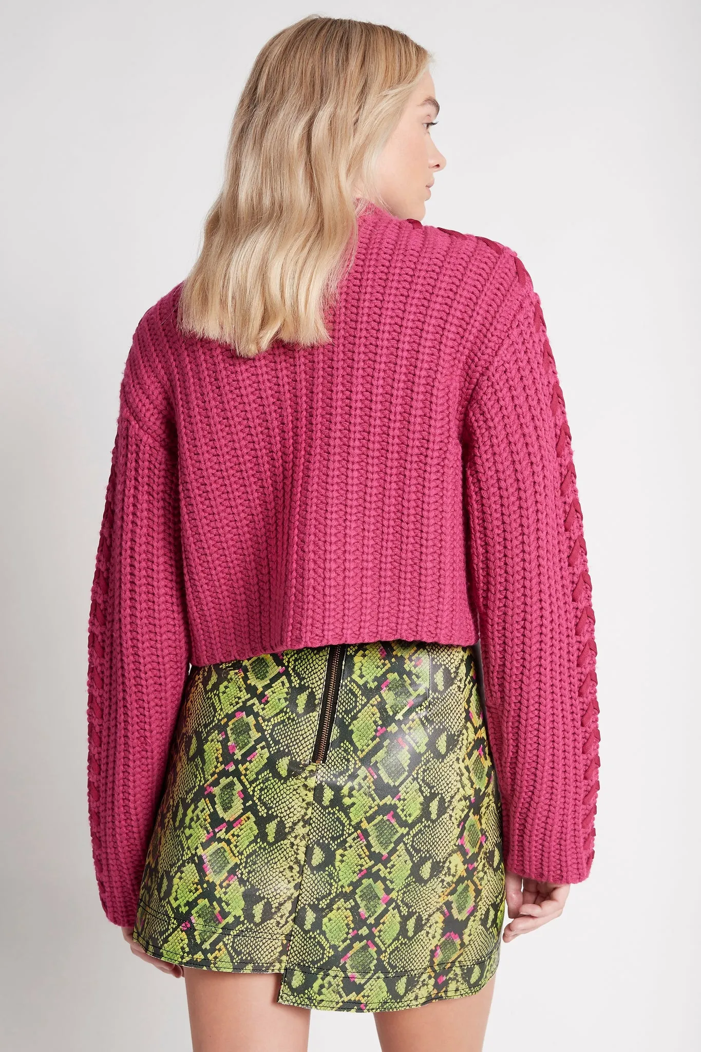 Serpentine Vegan Leather Mini Skirt sold by Aje product image thumbnail 5