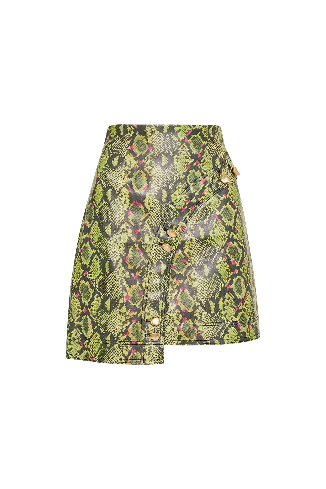 Serpentine Vegan Leather Mini Skirt sold by Aje product image thumbnail 2