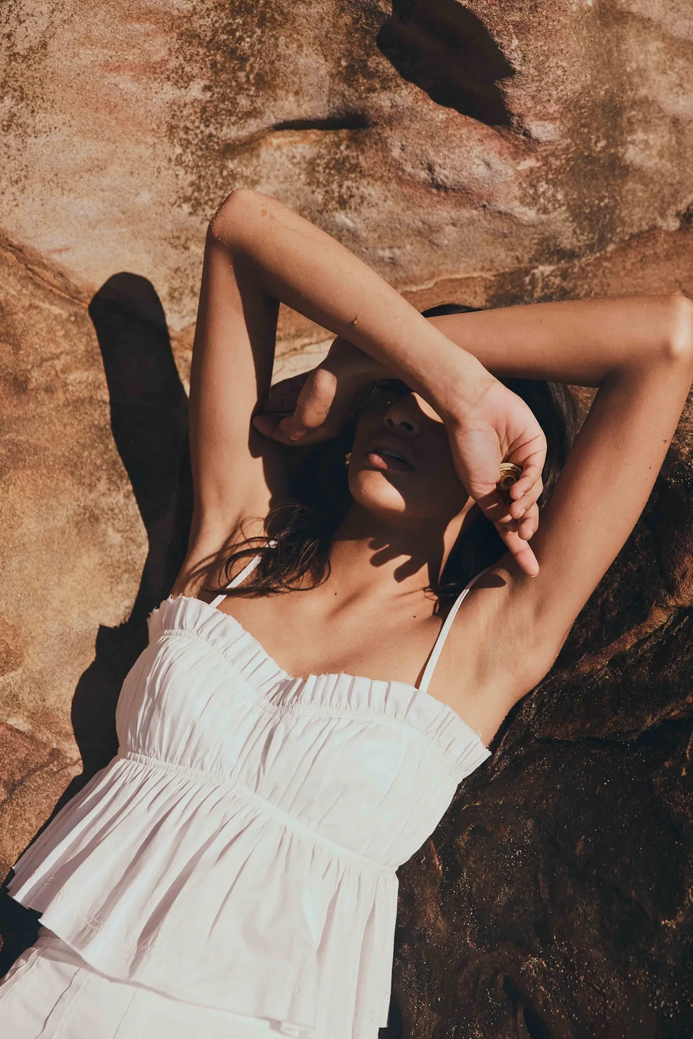 Odette Ruched Cami Top sold by Aje