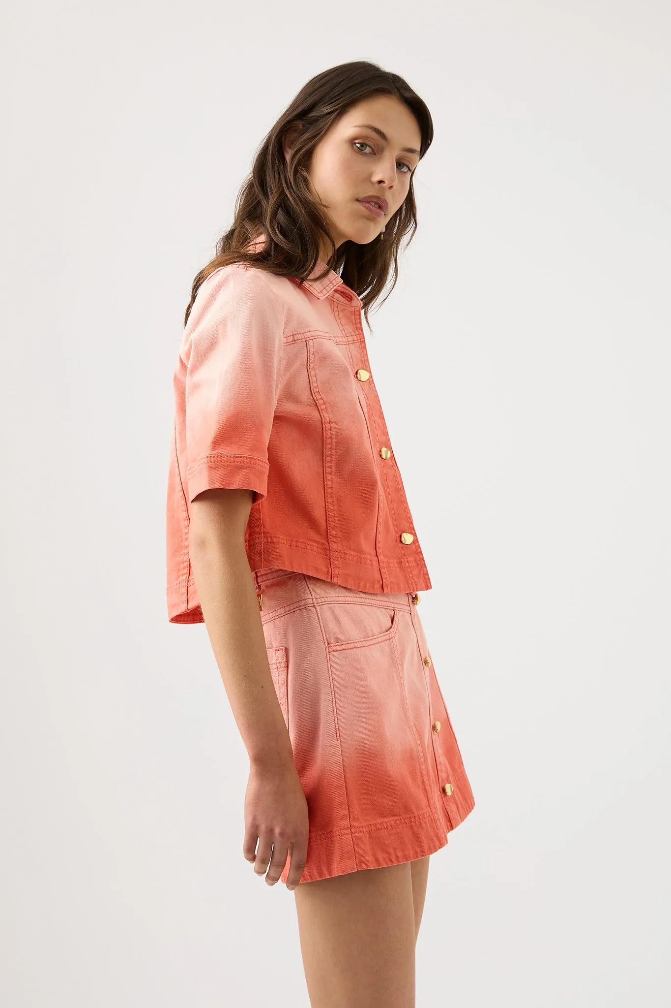 Ember Denim Crop Shirt sold by Aje product image thumbnail 4