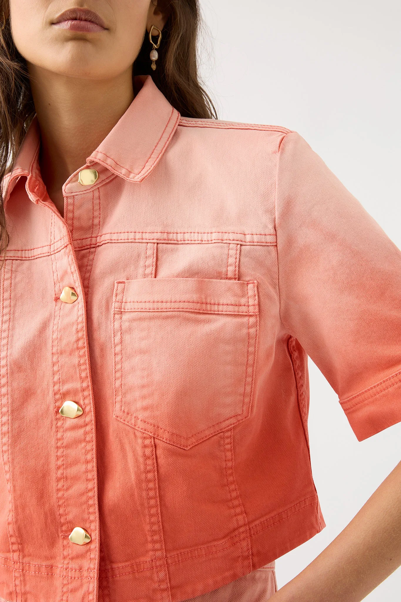 Ember Denim Crop Shirt sold by Aje product image thumbnail 3