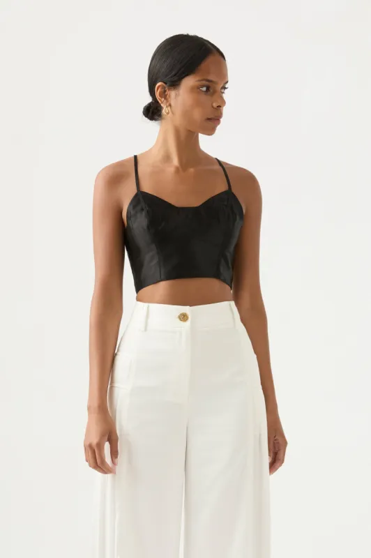 Rowena Panelled Bralette sold by Aje