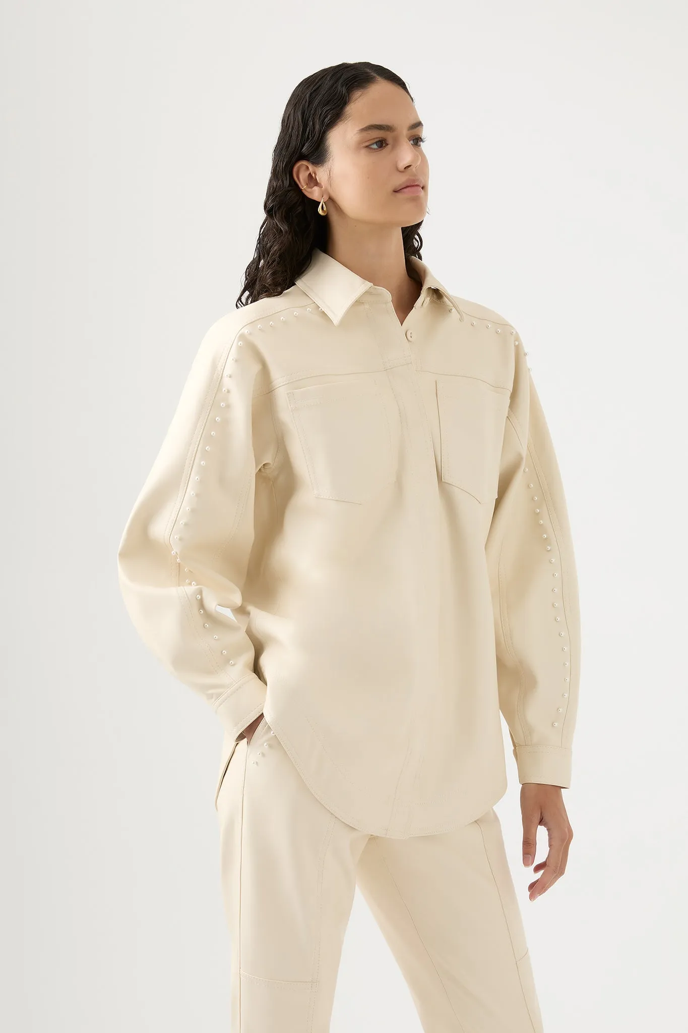 Lumen Pearl Shirt sold by Aje product image thumbnail 4
