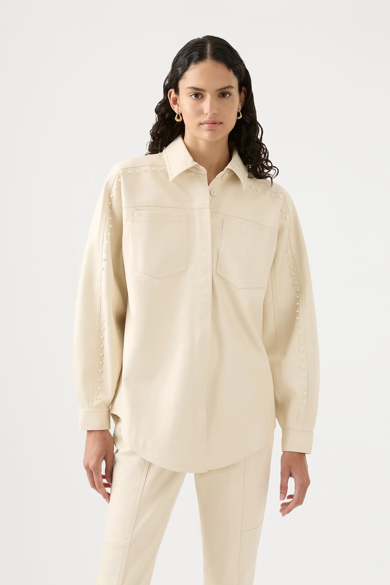 Lumen Pearl Shirt sold by Aje product image thumbnail 3