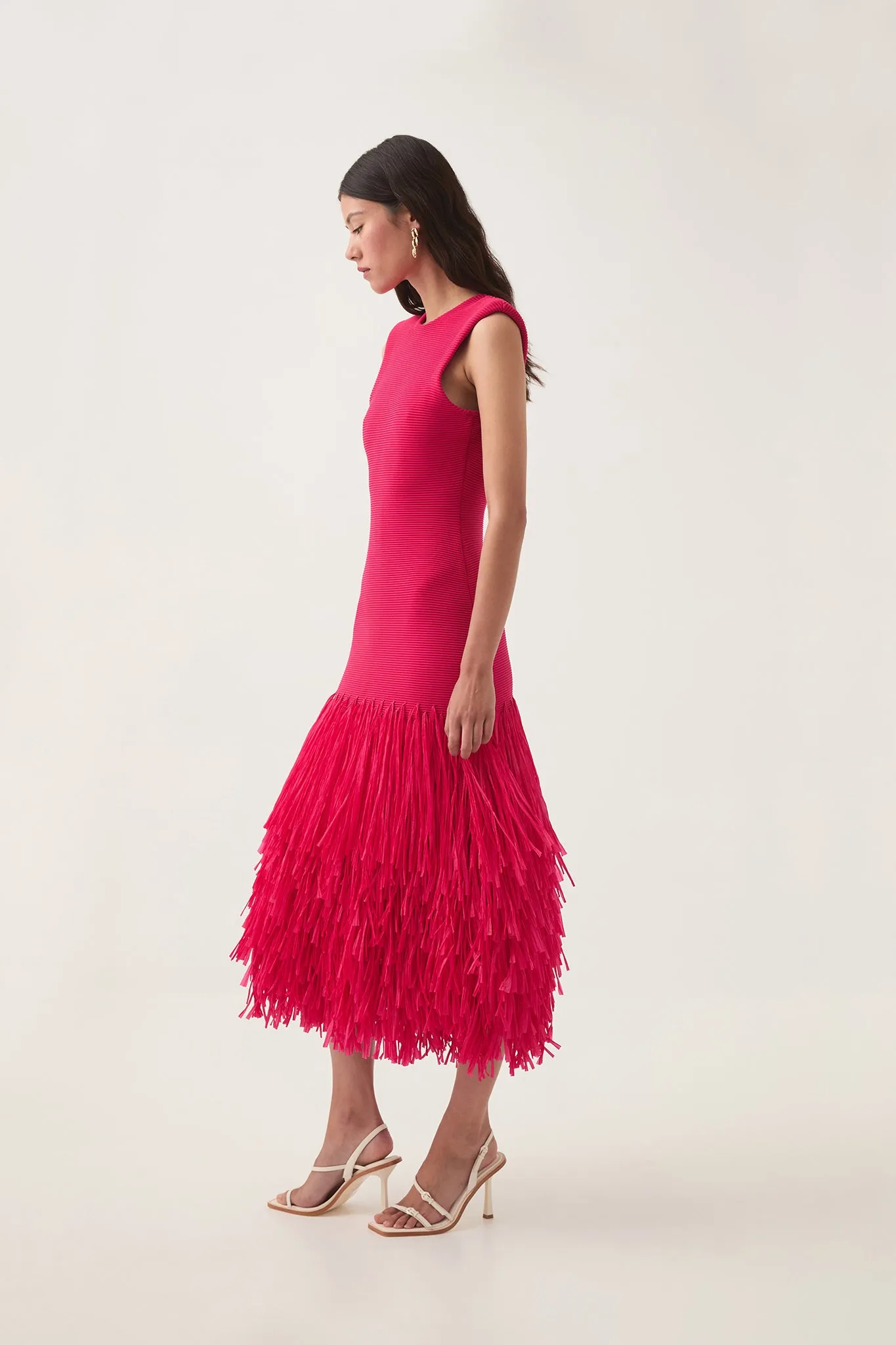 Rushes Raffia Knit Midi Dress sold by Aje product image thumbnail 5