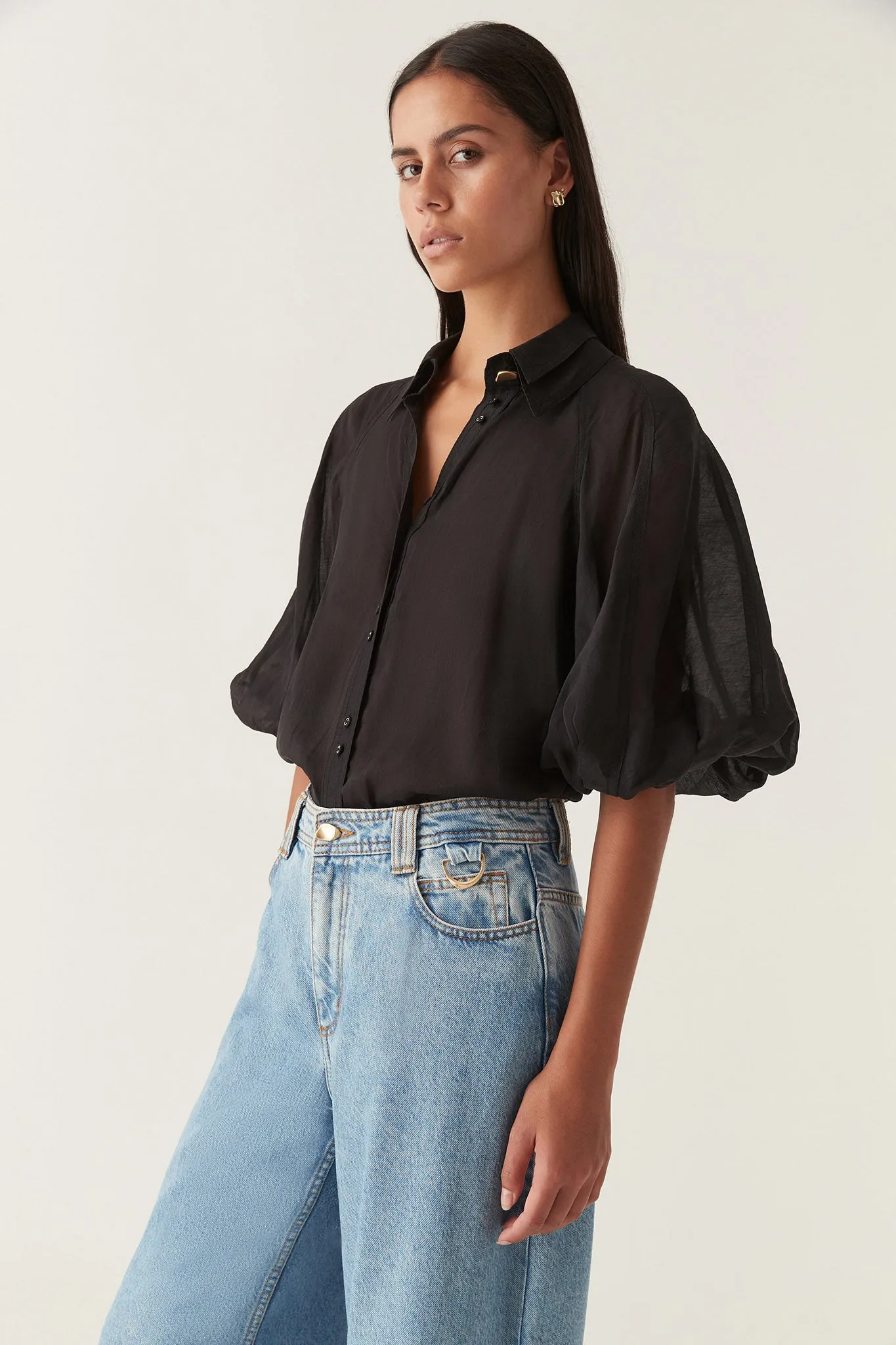 Palms Puff Sleeve Shirt sold by Aje product image thumbnail 5