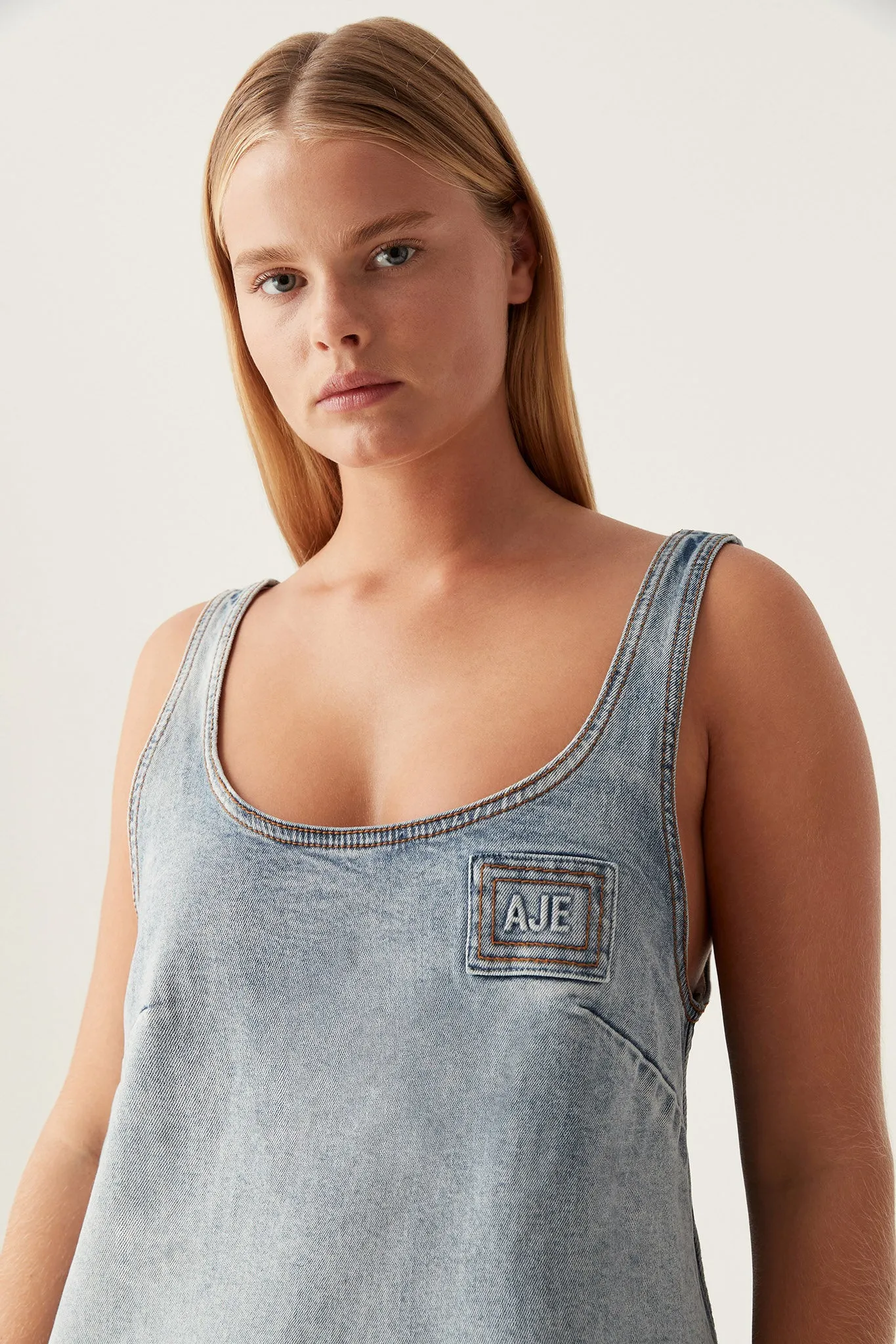 Bambie Denim Mini Dress sold by Aje product image thumbnail 4
